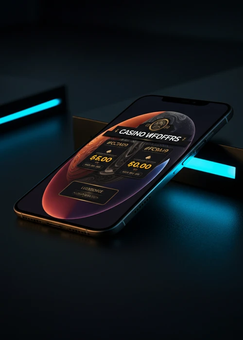 Capture d'écran de la page d'accueil du Vegasino Casino avec son logo, la navigation et une bannière colorée du généreux bonus de bienvenue.