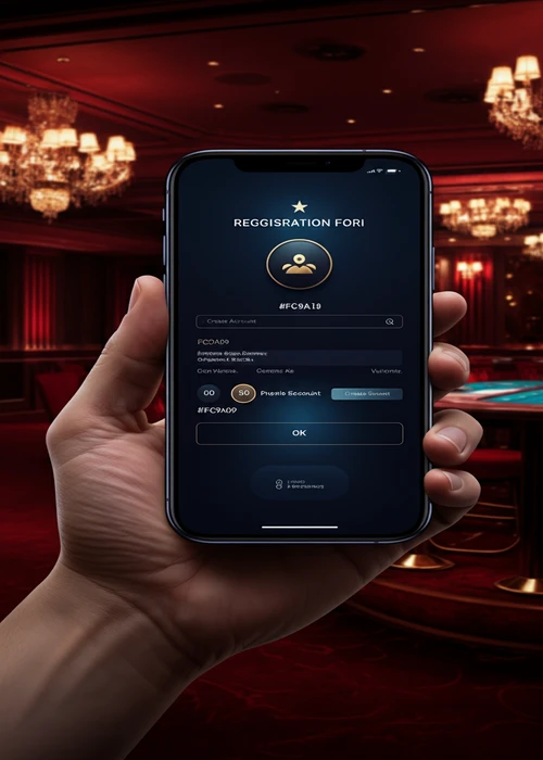 Capture d'écran claire du formulaire d'inscription de Vegasino Casino, illustrant les étapes simples pour créer un compte rapidement.